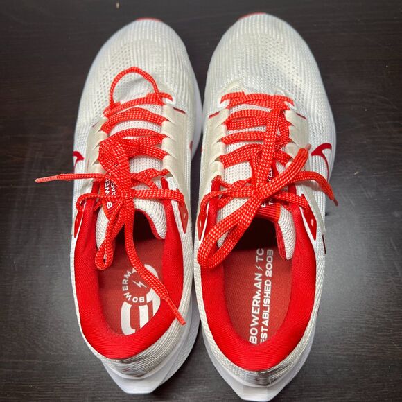 Nike Pegasus 40 Bowerman Track Club Running Shoes Men's US 9.5 White Red - Picture 11 of 15